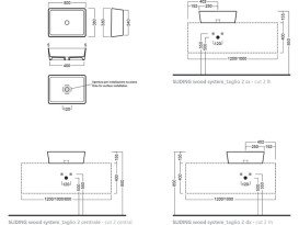 Раковина для ванної Hatria Happy Hour Alchemy 11:00 S 50х38 см фаянс цемент A0Y1VH07