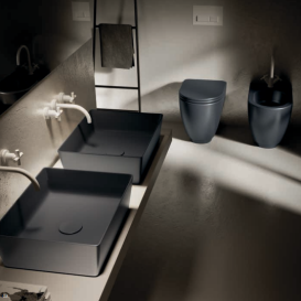 Раковина для ванной Hatria Happy Hour Alchemy 11:00 S 50х38 см фаянс черное дерево A0Y1VH06