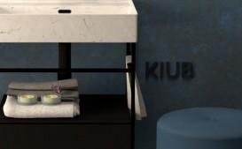 Раковина для ванной Hidra Faster Kiub 101х46 см санфаянс белый матовый мрамор KI100DX 101 white matt marble