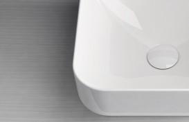 Раковина для ванної Hidra Gio Evolution 42х42 см санфаянс білий глянцевий G43E 001 bianco lucido