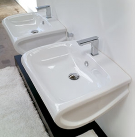 Раковина для ванной Hidra Hi-Line подвесная 65х51,5 см санфаянс белый глянцевый HI19 001 bianco lucido