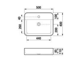 Раковина для ванной Jika Astra 50х40 см керамика белый H8183620001111