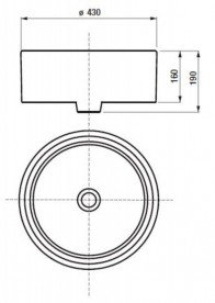 Раковина для ванної Jika Cubito Pure Ø 43 см кераміка білий H8184200001121