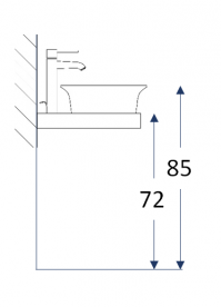 Раковина для ванної Kerama Marazzi Canaletto Ø40 см кераміка білий CN.wb.40