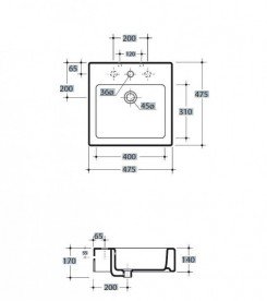 Раковина для ванной Kerasan Flic белая 023501