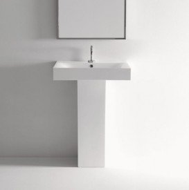 Раковина для ванной Kerasan Cento подвесная/накладная 50х45 см белая 353001