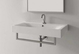 Раковина для ванної Kerasan Cento підвісна / накладна 70х45 см біла 353201