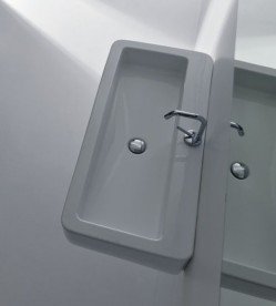 Раковина для ванной Kerasan Ego подвесная/накладная 90х43 см белая 325101