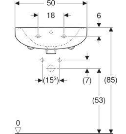 Раковина для ванної Kolo Proxy 50х42 см сантехнічний фарфор білий 102950UA