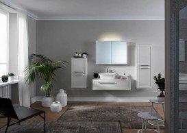 Раковина для ванной Kolpa San Blanche UB 110 литой мрамор белый матовый на столешнице Kerrock 538740