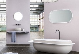 Раковина для ванной Kolpa San Boul Ø40 см накладная Kerrock белый 591590