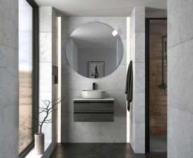 Раковина для ванної кімнати Kolpa San Lux 380 ON 38х12 см без отворів без переливу Kerrock білий 864110