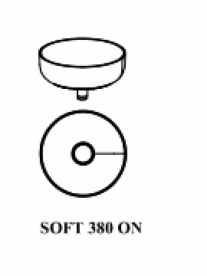 Раковина для ванної кімнати Kolpa San Soft 380 ON 38х12 см без отворів без переливу Kerrock білий 864100