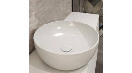 Раковина для ванной комнаты Ravak Uni 400 B Slim накладная без перелива керамика белый XJX01140003