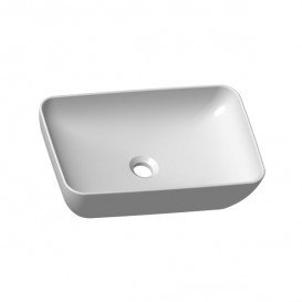 Раковина для ванной комнаты Ravak Uni 500 R Slim накладная без перелива керамика белый XJX01150001
