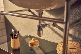 Консоль для раковины Roca Carmen 80 см латунь хром A851370425