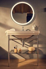 Консоль для раковины Roca Carmen 80 см латунь хром A851370425