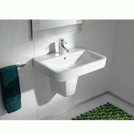 Раковина для ванной комнаты Roca Senso Square 65х47.5 см подвесная керамика белый A32751A000