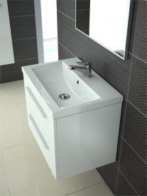 Раковина для ванной комнаты Roca Suit 65х43 см для установки на тумбу керамика белый A325003000