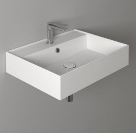 Раковина для ванной комнаты Simas Agile подвесная 810х460 мм санфаянс белый AG81