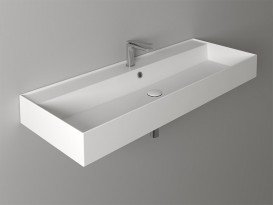 Раковина для ванной комнаты Simas Agile подвесная 1210х460 мм санфаянс белый AG121