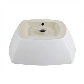 Раковина для ванной Kraus Elavo накладная 42х42 см керамика белый KCV-126