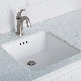 Раковина для ванної Kraus Elavo врізна 43,2х43,2 см кераміка білий KCU-231