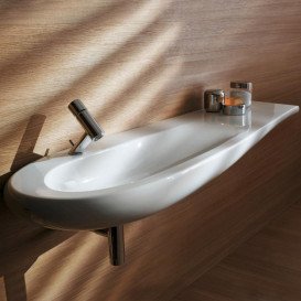 Раковина для ванної Laufen IL Bagno Alessi One 120х50 см з 1 отвором білий кераміка з покриттям LCC H8149734001041