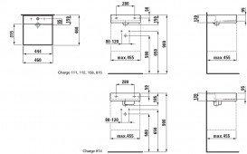 Раковина для ванної Laufen Kartell 46х46 см без отворів без переливу кераміка чорний глянсовий H8153310201121