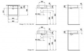 Раковина для ванной Laufen Kartell 46х46 см с 3 отверстиями без перелива шлифованная керамика белый матовый H8183317571581