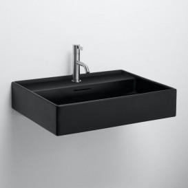 Раковина для ванної Laufen Kartell 60х46 см з 1 отвором під змішувач кераміка чорний матовий H8103337161041
