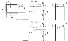 Раковина для ванної Laufen Kartell 60х46 см без отворів полиця праворуч шліфована кераміка білий з покриттям LCC H8183344001121
