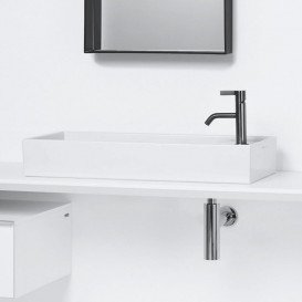 Раковина для ванной Laufen Kartell 75х35 см c 1 отверстием под смеситель керамика белый матовый H8123327571111