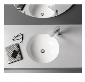 Раковина для ванної Laufen Pro B 42х42 см вбудована знизу білий не відшліфований з покриттям LCC H8189614001091