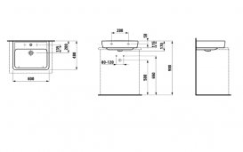 Раковина для ванної Laufen Pro підвісна 60 см білий з покриттям LCC H8179524001041