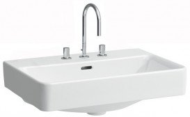 Раковина для ванной Laufen Pro S 55х38 см с 3 отверстиями керамика белый с покрытием LCC H8129524001081