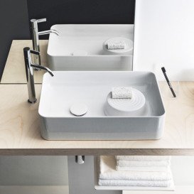 Раковина для ванной Laufen Val 55х36 см без отверстий без перелива керамика белый матовый H8122827571121