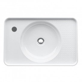 Раковина для ванної Laufen Val 55х36 см з 1 отвором зліва кераміка білий матовий H8172817571051