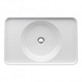 Раковина для ванной Laufen Val 55х36 см без отверстий керамика белый матовый H8172817571091