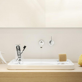 Раковина для ванної Laufen Val 55х36 см без отворів без переливу кераміка білий матовий H8172817571121