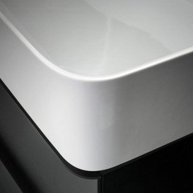 Раковина для ванної Laufen Val 55х42 см з 3 отворами без переливу шліфована кераміка білий з покриттям LCC H8162824001581