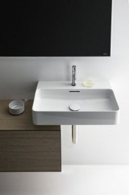 Раковина для ванної Laufen Val 75х42 см з 1 отвором білий кераміка з покриттям LCC H8102854001041