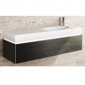Раковина для ванної Marmorin Ugo 120х43 см литий камінь білий P_U_528_05_1200