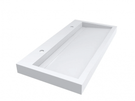 Раковина для ванної Miraggio Agness тисячу накладна з 2 отворами під змішувач білий глянсовий 0000149