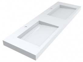 Раковина для ванної Miraggio Agness 1500 накладна Mirasoft Technology білий матовий 0001060