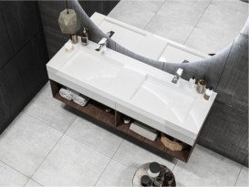 Раковина для ванной Miraggio Agness 1500 накладная Mirasoft Technology белый матовый 0001060