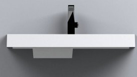 Раковина для ванної Miraggio Agness 750 накладна з отвором під змішувач білий глянсовий 0000153