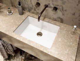 Раковина для ванной Miraggio Bogota 405 литой мрамор Miramarble белый матовый 0000788