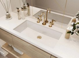 Раковина для ванной Miraggio Bogota 605 литой мрамор Miramarble белый 0000493