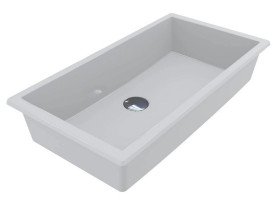 Раковина для ванной Miraggio Bogota 605 литой мрамор Miramarble белый 0000493